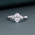 1.60 CT Oval Lab-Grown Diamond Engagement Ring with Marquise Side Diamonds