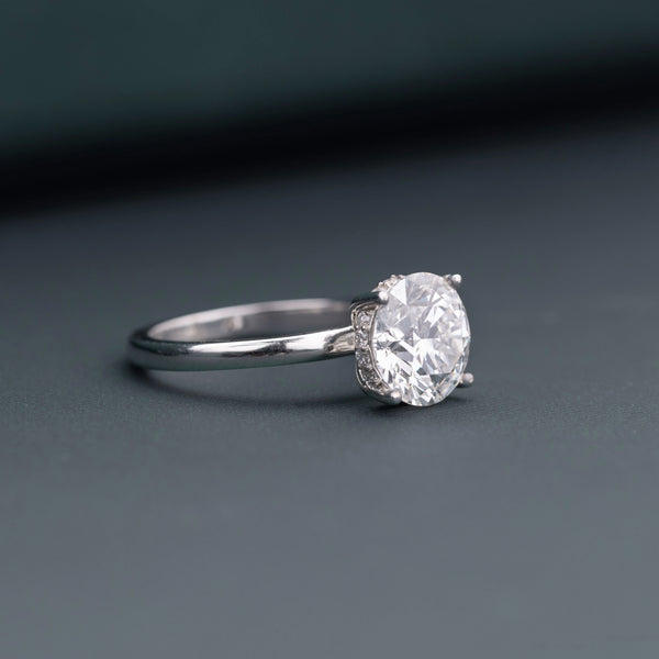 2.14 CT Round Lab-Grown Diamond Engagement Ring