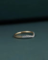 0.28 CTW V-Shaped Diamond Stackable Ring
