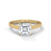0.90 CT Princess Cut Lab-Grown Diamond Solitaire Ring