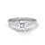 0.90 CT Princess Cut Lab-Grown Diamond Solitaire Ring