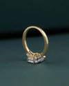 1.61 CTW Radiant-Cut CVD Lab-Grown Diamond Three-Stone Engagement Ring