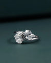2.08 CTW Oval Cut Lab-Grown Diamond Bypass Solitaire Ring