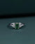 1.28 CTW Emerald & Pear Cut CVD Lab-Grown Diamond Three Stone Ring