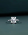 3.90 CTW Radiant Cut CVD Lab-Grown Diamond Three Stone Ring