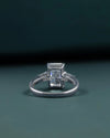 3.90 CTW Radiant Cut CVD Lab-Grown Diamond Three Stone Ring