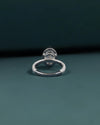 3.02 CT Oval Halo CVD Lab-Grown Diamond Engagement