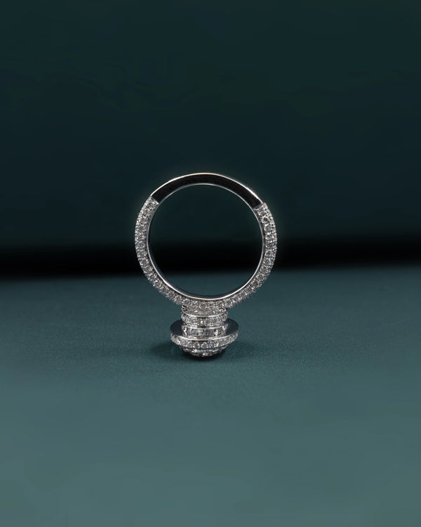 3.02 CT Oval Halo CVD Lab-Grown Diamond Engagement