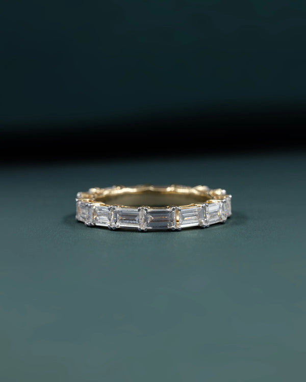 3.61 CTW Emerald Cut CVD Lab-Grown Diamond Eternity Ring