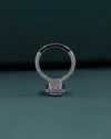 3.08 CTW Princess Cut Halo Lab-Grown Diamond Engagement Ring