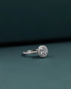 3.51 CTW Round Cut Halo CVD Lab-Grown Diamond Engagement Ring