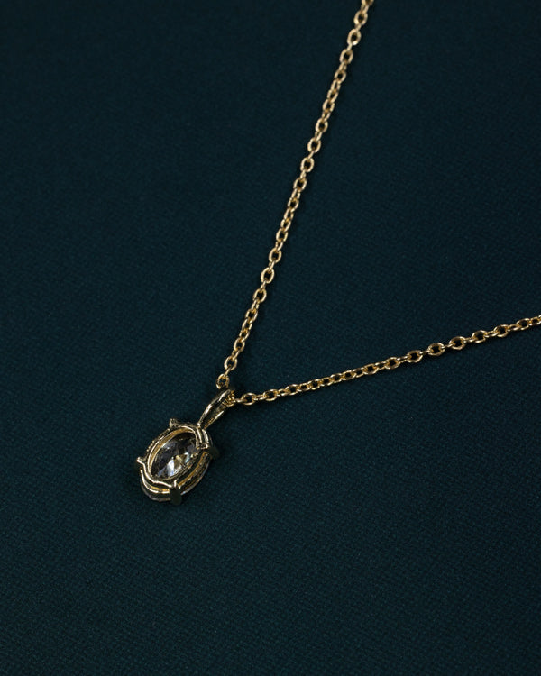 1.71 CTW Oval CVD Lab-Grown Diamond Solitaire Pendant Necklace