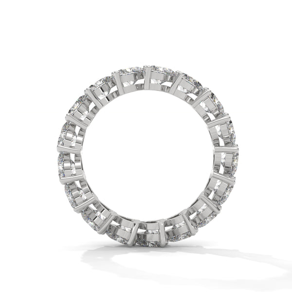 4.25 CT Heart Shape Lab-Grown Diamond Eternity Band Ring