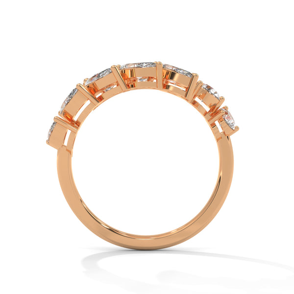 2.25 CT Pear & Marquise Cut Lab-Grown Diamond Open Wrap Ring