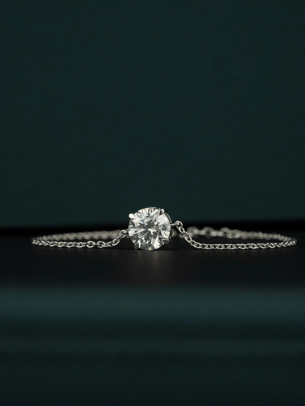 2.51 CT Round Brilliant CVD Lab-Grown Diamond Solitaire Bracelet