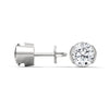 2.60 CT Round Brilliant CVD Lab-Grown Diamond Bezel Set Stud Earrings