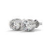 2.60 CT Round Brilliant CVD Lab-Grown Diamond Bezel Set Stud Earrings