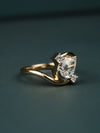 1.19 CT Pear Cut CVD Lab-Grown Diamond Twist Engagement Ring