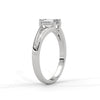 1 CT Emerald Cut Lab-Grown Diamond Minimal Split Shank Ring
