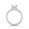 2.16 CT Total Round Cut Lab-Grown Diamond Twisted Pave Engagement Ring