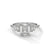 2.19 CT Emerald Cut Lab-Grown Diamond Three-Stone Ring