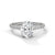 1.04 CT Oval Cut Lab-Grown Diamond Pave Engagement Ring