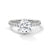 2.24 CT Round Cut Lab-Grown Diamond Solitaire Ring with Pavé Band