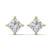 2.50 CT Princess Cut CVD Lab-Grown Diamond Stud Earrings