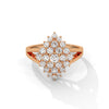 1.07 CT Round Lab-Grown Diamond Cluster Statement Ring