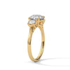 2.50 CT Total Round Lab-Grown Diamond Three Stone Ring