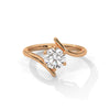 1.00 CT Round Lab-Grown Diamond Open Twist Solitaire Ring