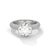 5.17 CT Round Lab-Grown Diamond Micro Pave Halo Solitaire Ring