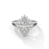 1.07 CT Round Lab-Grown Diamond Cluster Statement Ring