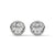 0.50 CT Round Bezel-Set CVD Lab-Grown Diamond Stud Earrings