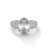 3.95 CT Oval & Round Lab-Grown Diamond Multi-Row Pave Luxury Ring