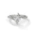 1.00 CT Heart Shape Lab-Grown Diamond Open Twist Solitaire Ring