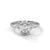 2.11 CT Oval Lab-Grown Diamond Three-Stone Ring with Marquise & Round Accents