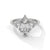4.10 CT Marquise Cut Lab-Grown Diamond Three-Stone Ring with Side Accents