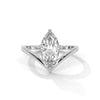 1.50 CT Marquise Cut Lab-Grown Diamond V-Shaped Solitaire Ring