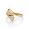 0.28 CT Round Lab-Grown Diamond Open Wrap Ring
