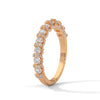 1.27 CT Round Lab-Grown Diamond Eternity Band with Halo Accents