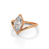 1.50 CT Marquise Cut Lab-Grown Diamond V-Shaped Solitaire Ring