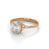 2.11 CT Oval Lab-Grown Diamond Three-Stone Ring with Marquise & Round Accents