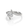 1.00 CT Round Lab-Grown Diamond Open Twist Solitaire Ring