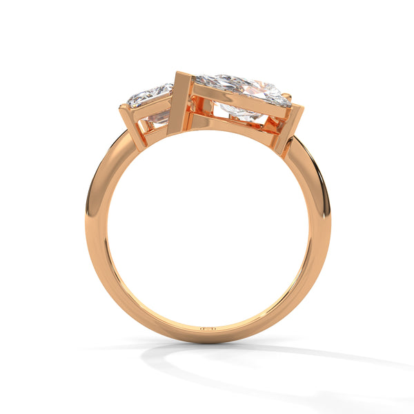 3.50 CT Multi-Shape Lab-Grown Diamond Statement Ring