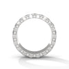 11.20 CT Round & Emerald Cut Lab-Grown Diamond Eternity Band Ring
