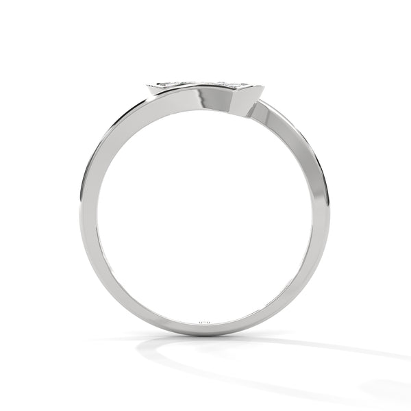 0.28 CT Round Lab-Grown Diamond Open Wrap Ring