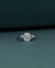 2.23 CTW Radiant Cut Floral Accent CVD Lab-Grown Diamond Engagement Ring