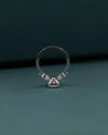 2.23 CTW Radiant Cut Floral Accent CVD Lab-Grown Diamond Engagement Ring