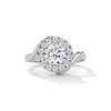 1.35 CT Round Lab-Grown Diamond Halo Twist Ring